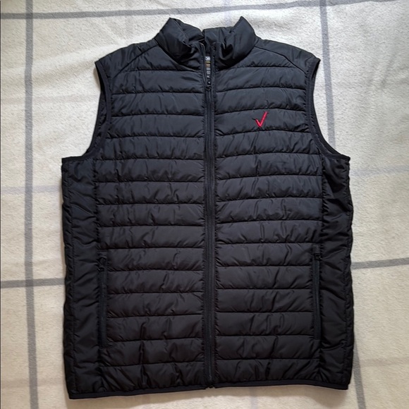 Men's Black Quilted Vest Size Large - Picture 1 of 13